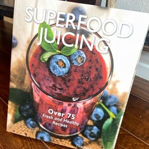 Superfood Juicing Book with Blueberry Cover